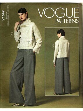Vogue V1642 Misses XS to M Loose Fitting Top and Pants Uncut Sewing Pattern